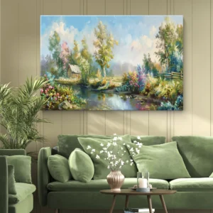 Reflets du matin au bord du lac