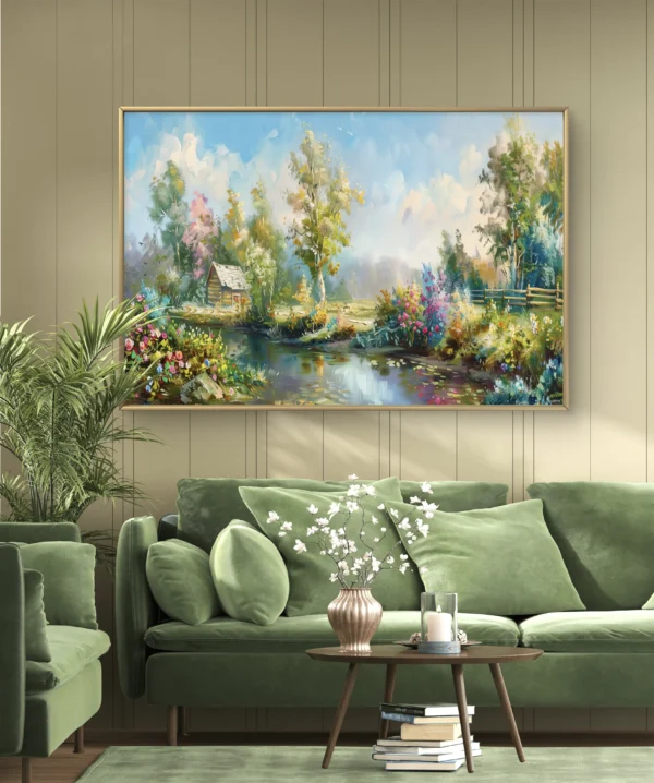 Reflets du matin au bord du lac