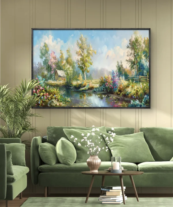 Reflets du matin au bord du lac