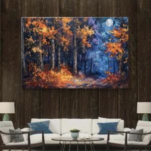 Le Clair de Lune dans la Forêt d’Automne